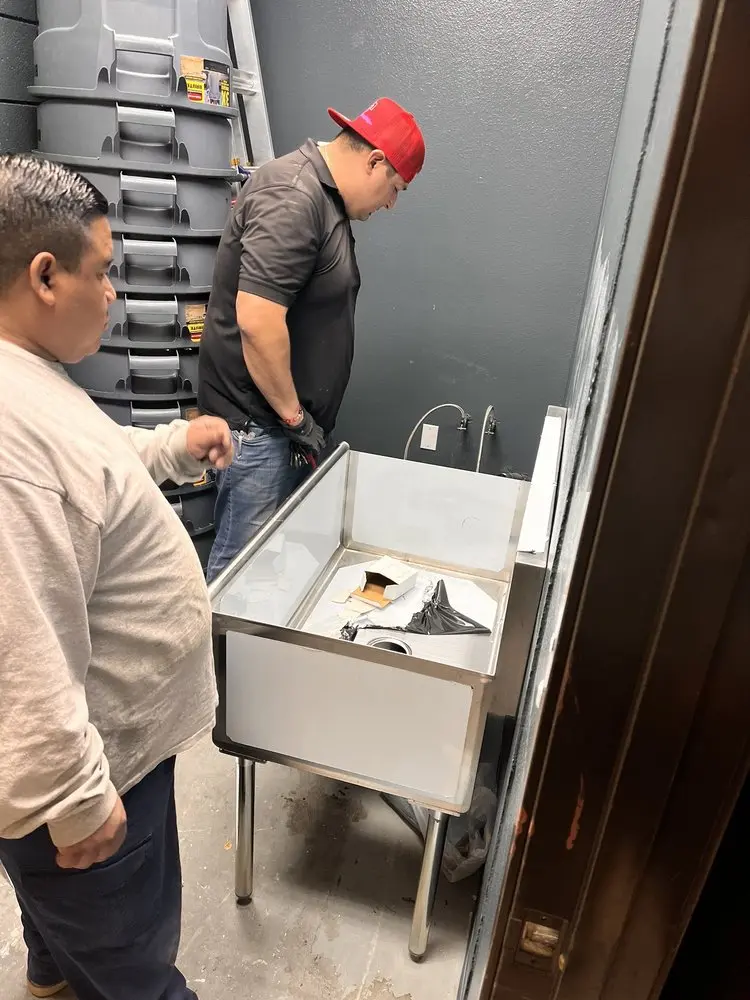 Commercial plumbing and sink installation in Plainfield